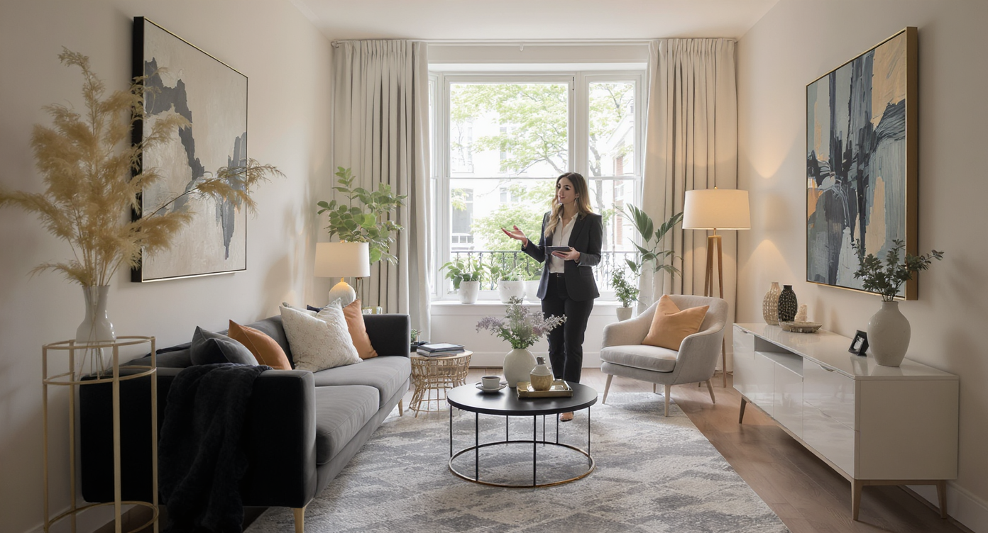 Stylishly decorated intimate property illustrating the concept of pocket listings.