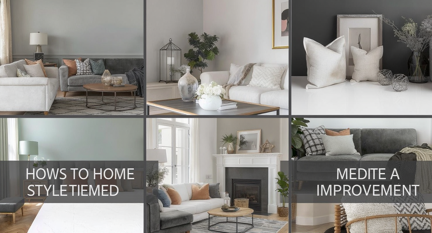 A sophisticated living room with stylish decor and lighting, exemplifying various home improvement concepts.