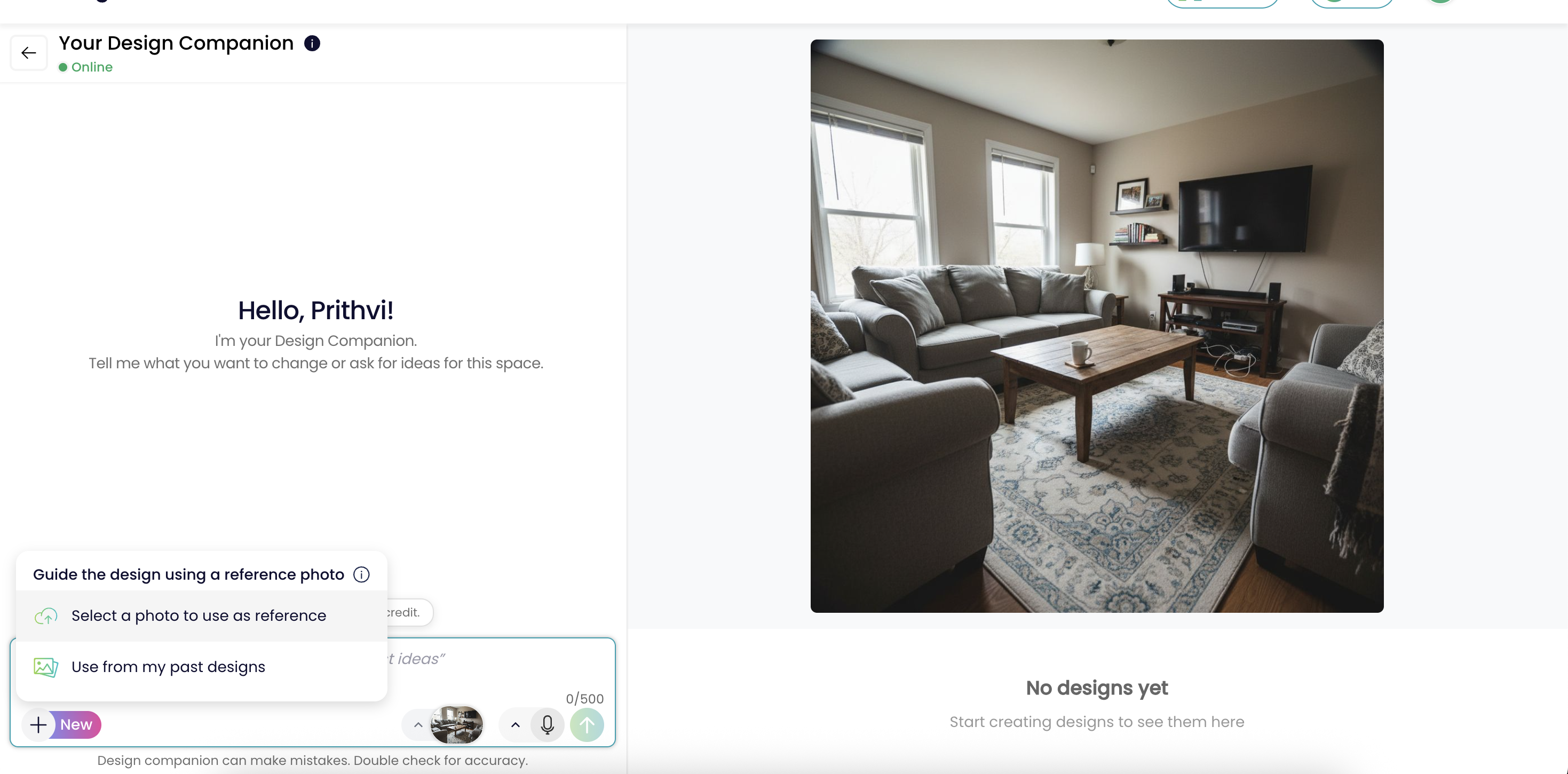 A creative workspace with mood boards, swatches, and a desk set for design work, illuminated by natural light.