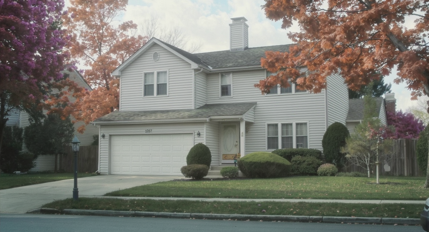 Large furniture box and scattered tools in a home's entryway with visible wall and floor damage, highlighting delivery mishaps.