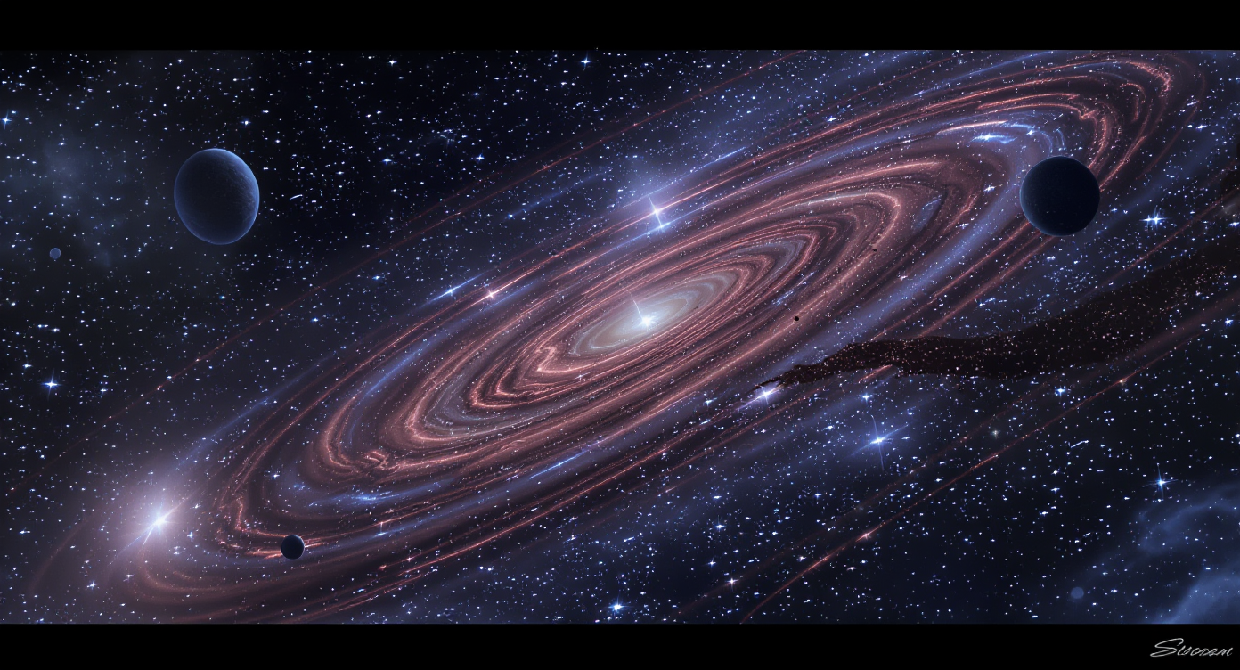 A shaded plant nursery display with ferns mounted on a vertical panel, wall plaques, and clustered pots, showing creative outdoor arrangements.