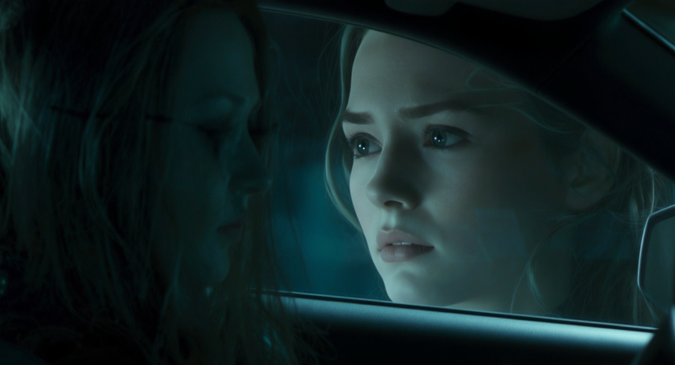 A realistic living room with a tablet on the coffee table displaying a visualized furniture layout change, including new rug layering and console placement.