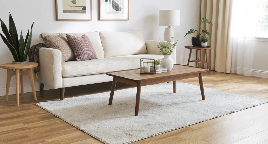 Image for 04. Rugs That Are Too Small Make Rooms Look Disconnected