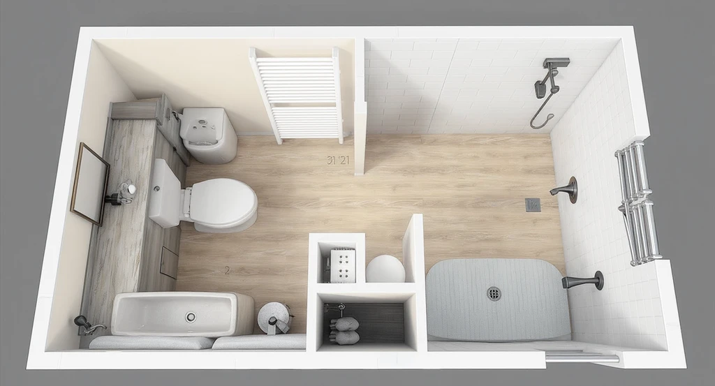 Image for 02. Standard Toilet Layout Measurements