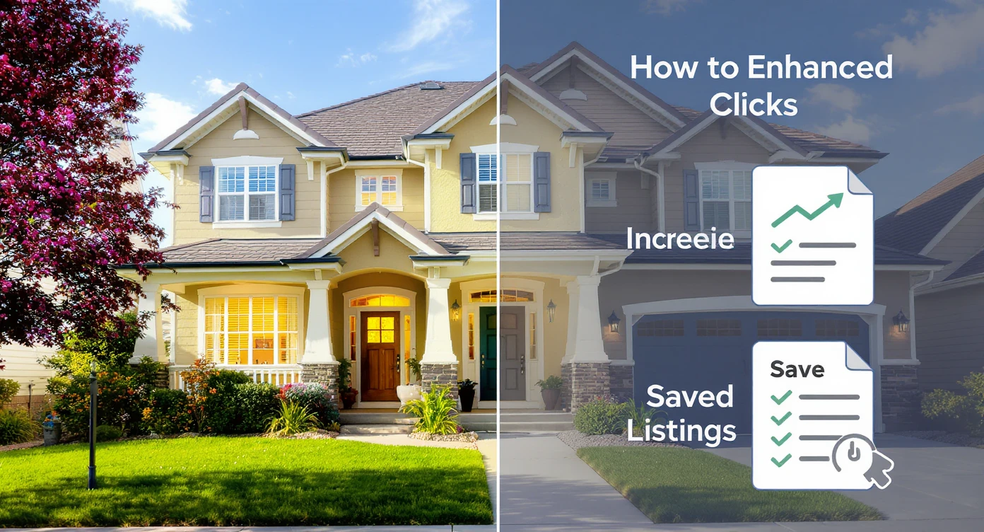 Bright, detailed photo of home exterior illustrating enhanced listing photos boost buyer interest and engagement.