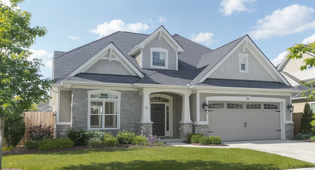 Modern home roof in flawless condition after roof waterproofing, showing best exterior waterproofing methods for curb appeal improvement.