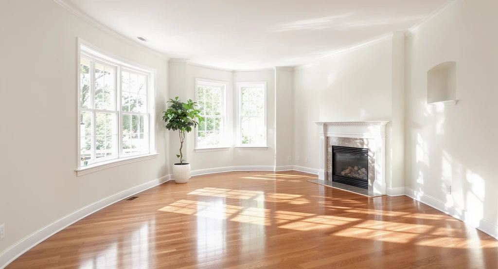 Bright, well-lit living room with uncluttered layout, clean surfaces, and clear maintenance cues, exemplifying what buyers notice in listing photos.