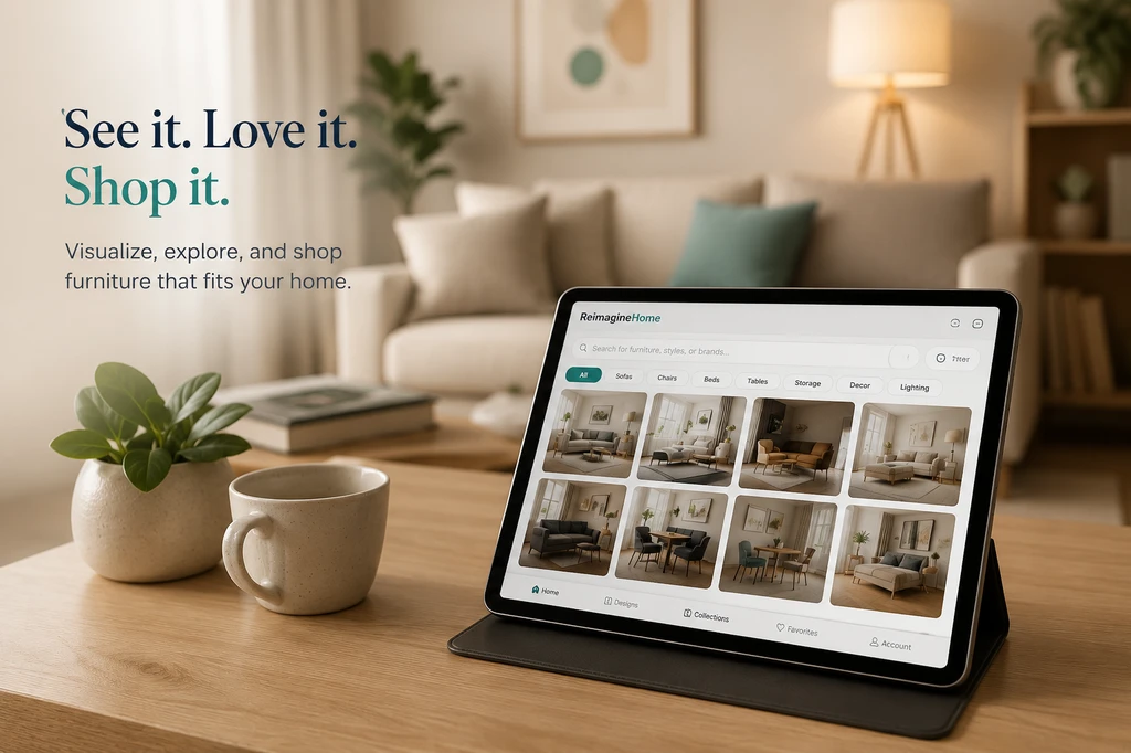 Editorial photo of a modern living room coordinated using ai-powered furniture room visualization tools, showing how to visualize furniture with ai in a real space.
