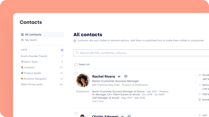About | Getro.com