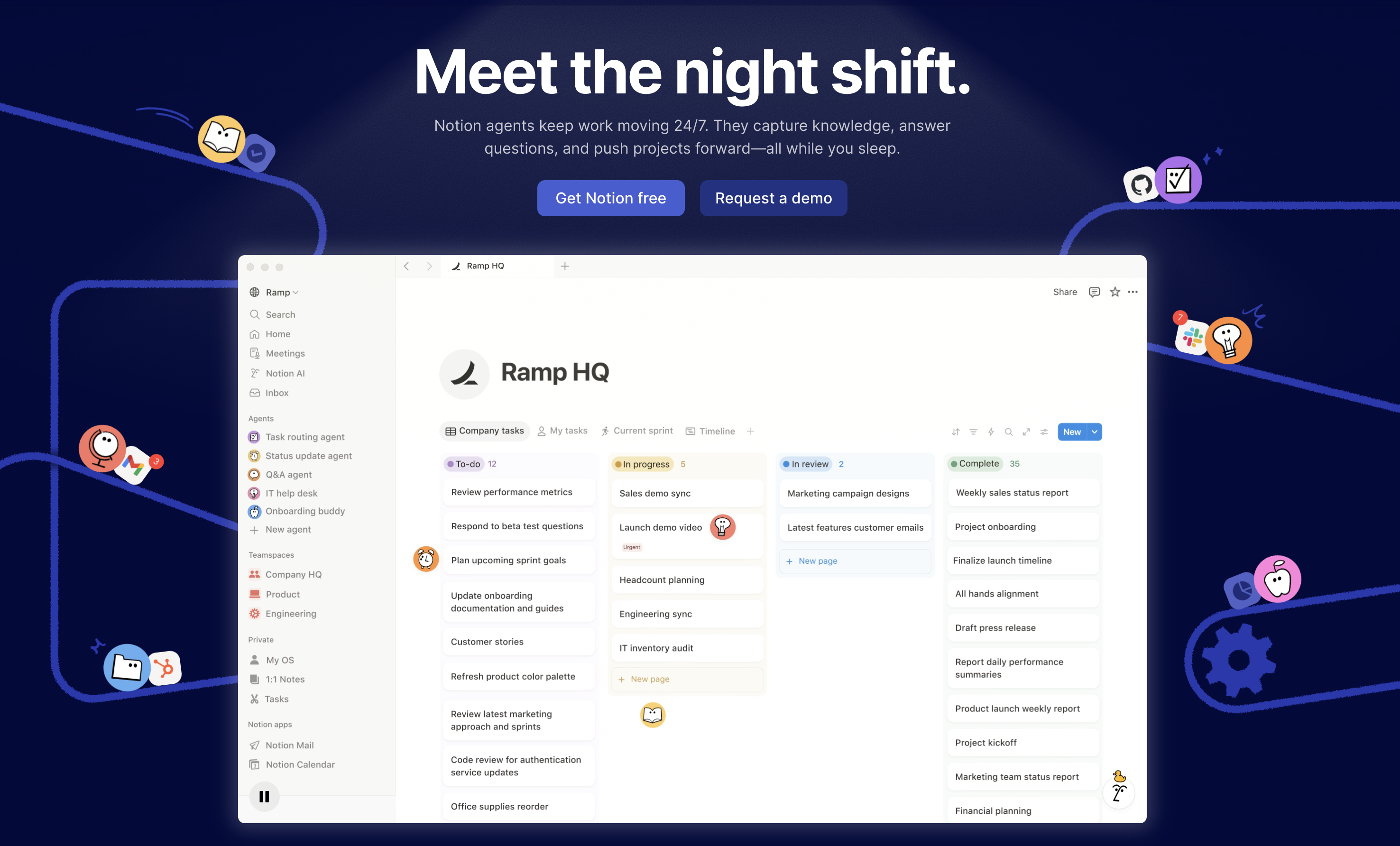 Cette image illustre comment l'intelligence artificielle et l'automatisation, à travers des agents Notion, peuvent améliorer la gestion des tâches dans le secteur vétérinaire entre autres domaines.