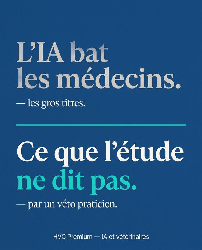 L'image évoque le débat sur l'intelligence artificielle dans le domaine vétérinaire, soulignant comment l'automatisation pourrait surpasser les médecins tout en mettant en lumière des aspects méconnus selon un vétérinaire praticien.