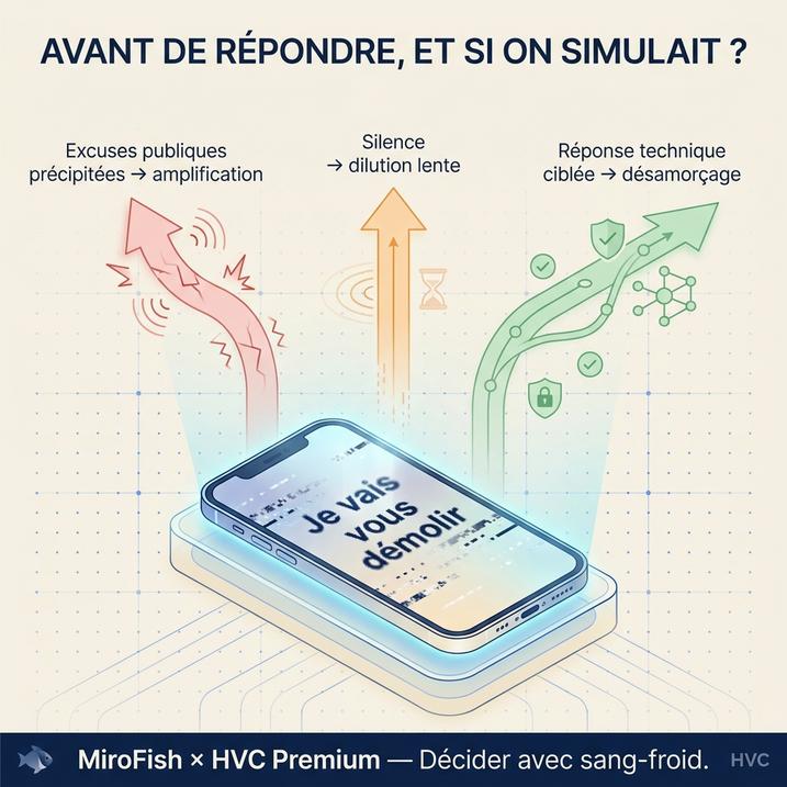 L'image évoque l'importance de l'intelligence artificielle et de l'automatisation dans le domaine vétérinaire, soulignant la nécessité de réponses réfléchies face à des crises en utilisant une approche ciblée.