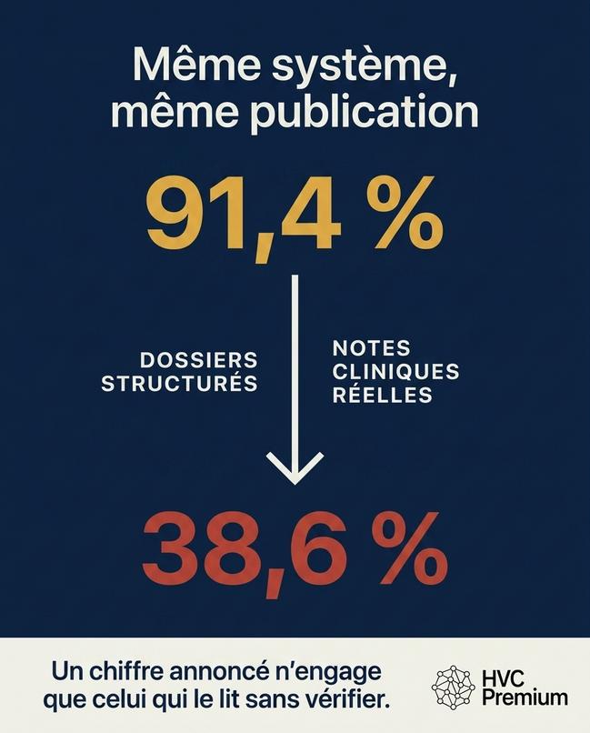 L'image illustre des statistiques sur l'efficacité des dossiers structurés en vétérinaire, suggérant que l'intelligence artificielle et l'automatisation pourraient améliorer la précision des notes cliniques.