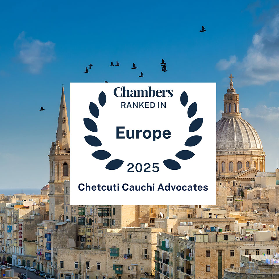 Chetcuti Cauchi Advocates Recognised in Chambers Europe Guide 2025