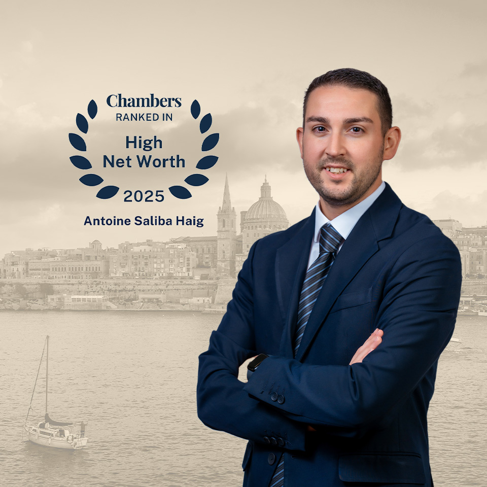 Dr Antoine Saliba Haig Recognised as Leading Lawyer in Chambers High Net Worth 2025 Guide