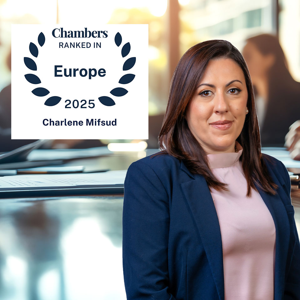 Dr. Charlene Mifsud Recognised in Chambers Europe 2025