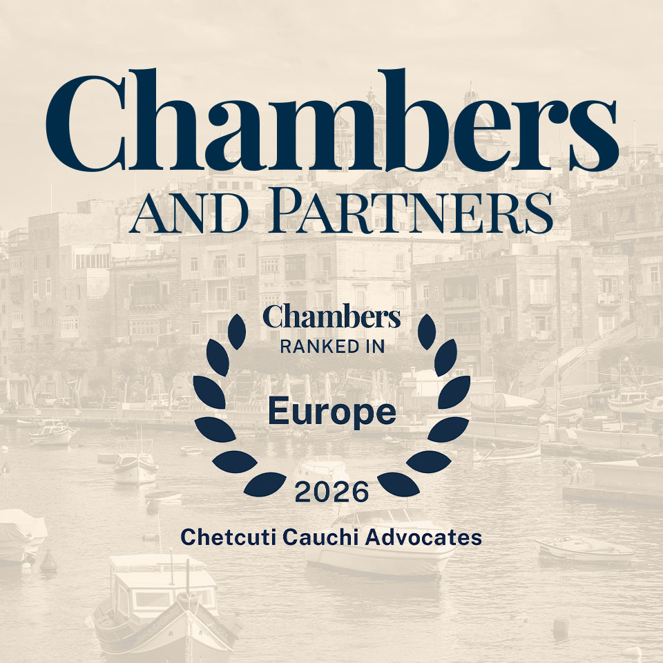 Chetcuti Cauchi Advocates Recognised in Chambers Europe Guide 2026