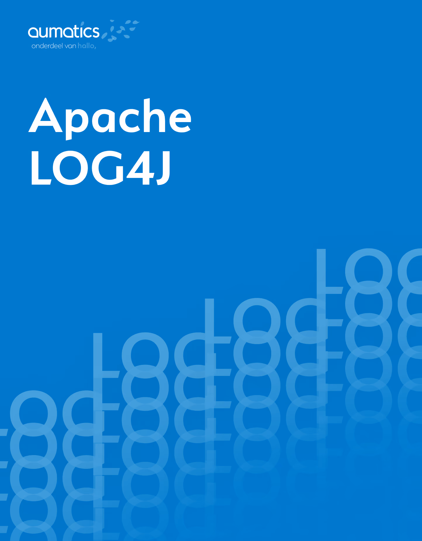 Cover van de Aumatics-whitepaper over Apache Log4J.