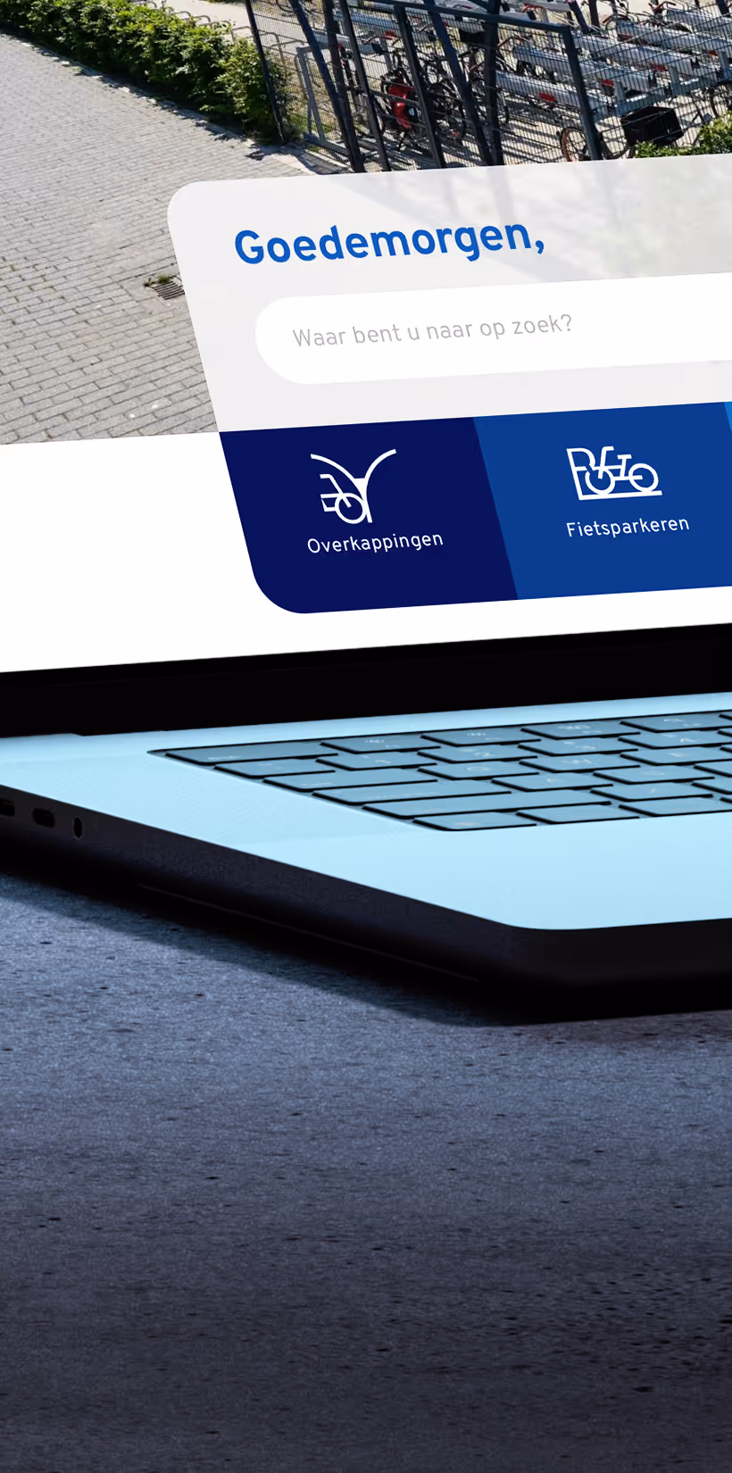 Detail van de website van Falco Buitenleven