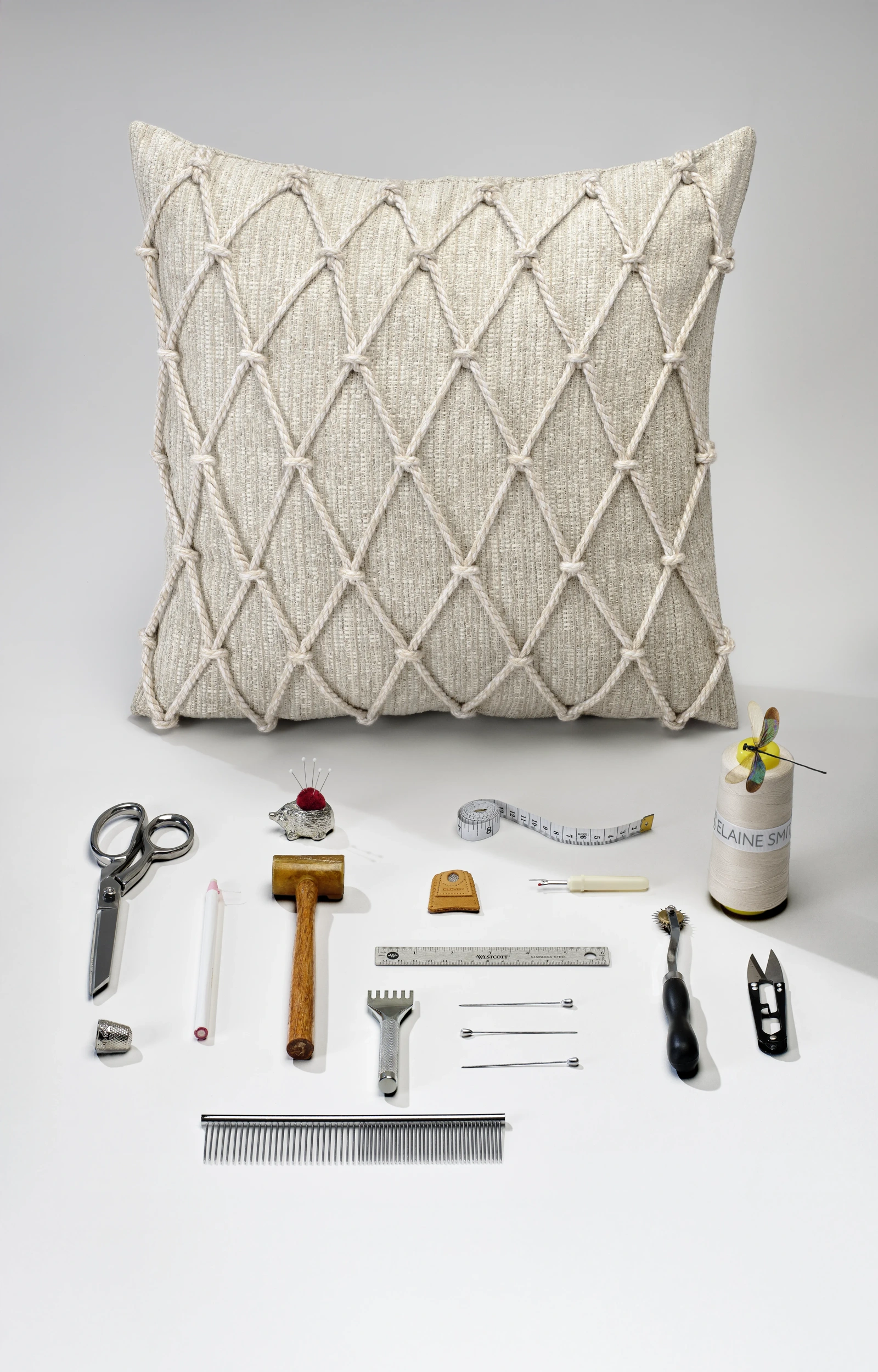 Pillows and craftsmanship tools