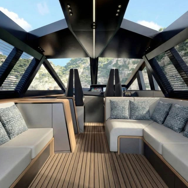 Yacht cabin interior