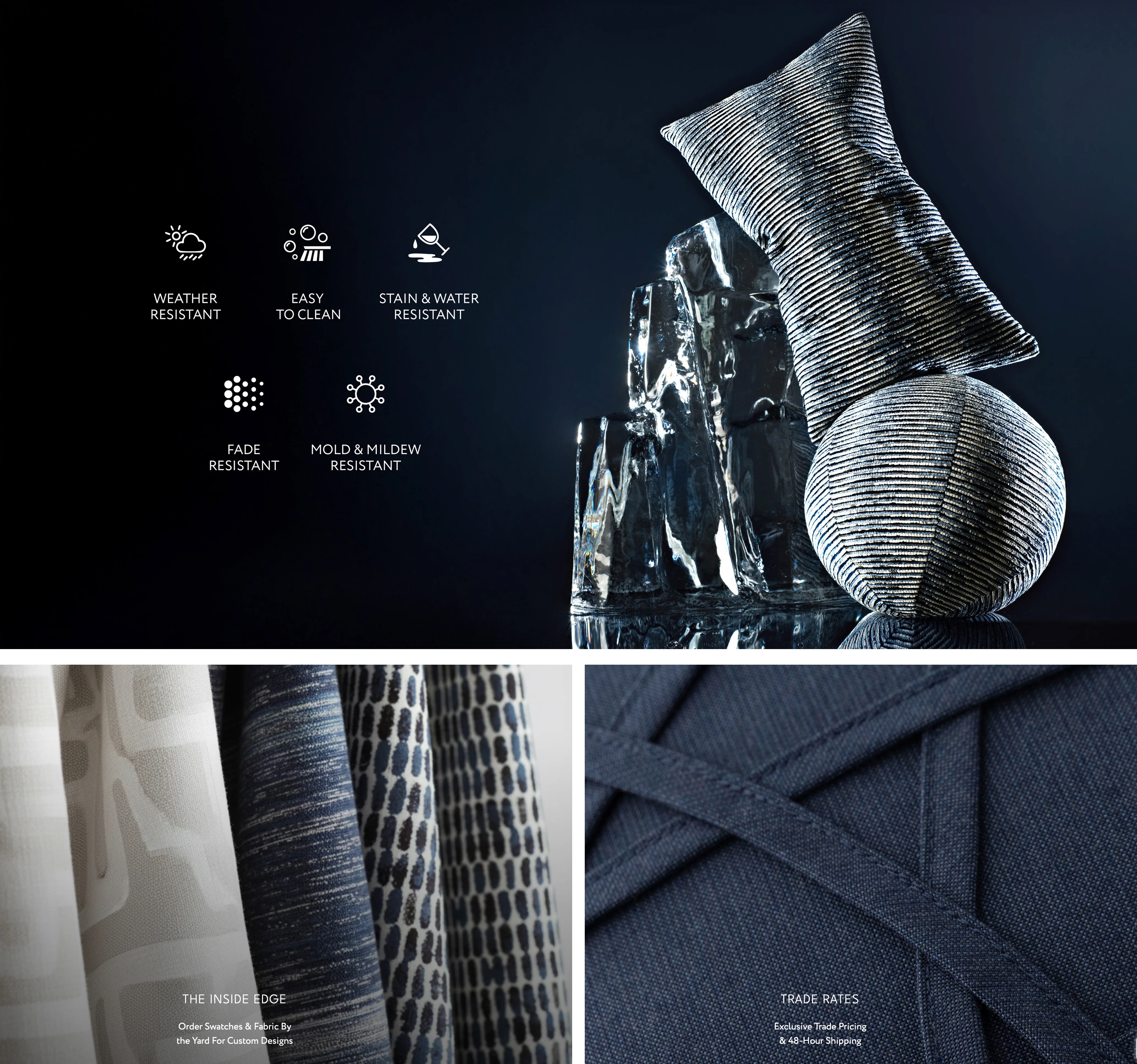 Tablet website screen