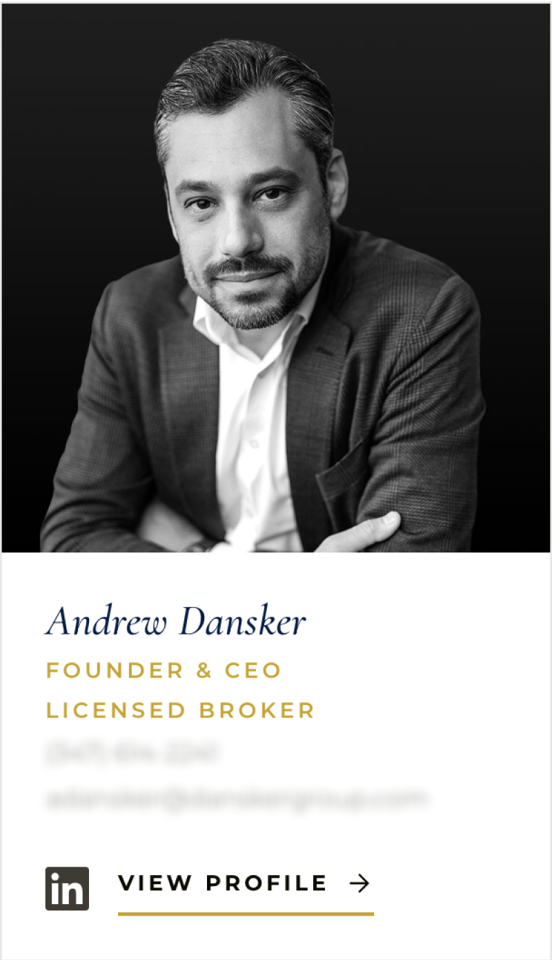 Team card for Andrew Dansker, Founder and CEO.