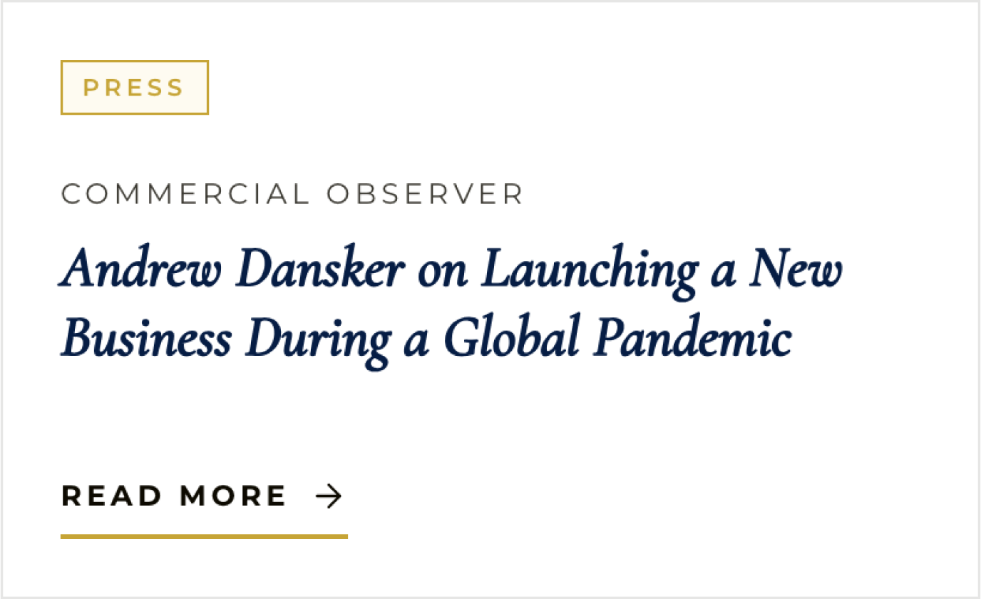 Text-forward insight card for a Commercial Observer article.