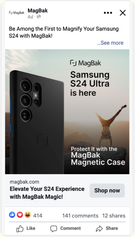 Earlier MagBak promotional ad