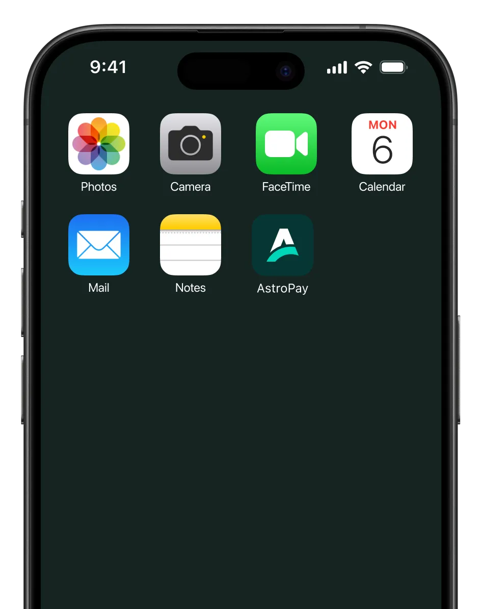 Un iPhone que muestra la pantalla de inicio y los iconos.