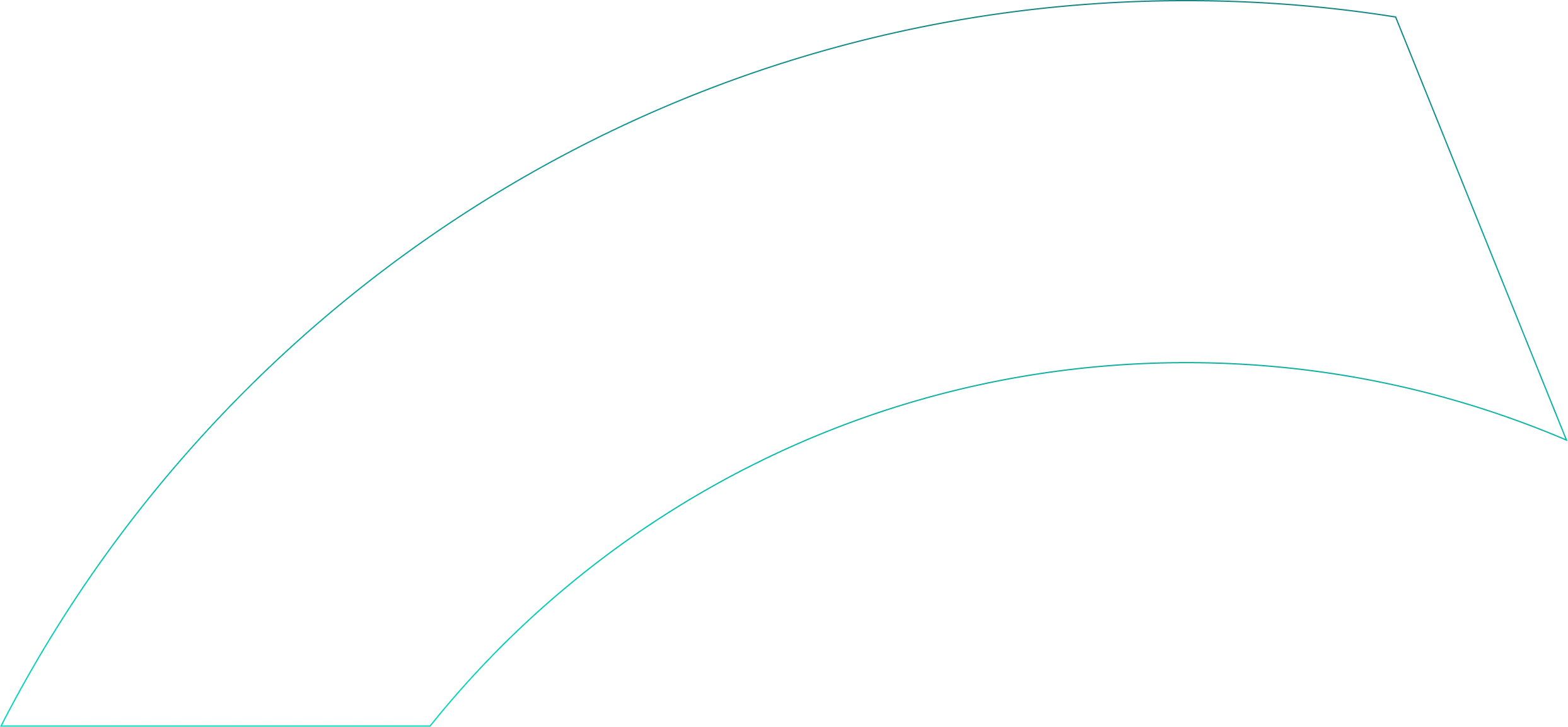 Abstract curved blue lines forming a segmented arc on a transparent background.