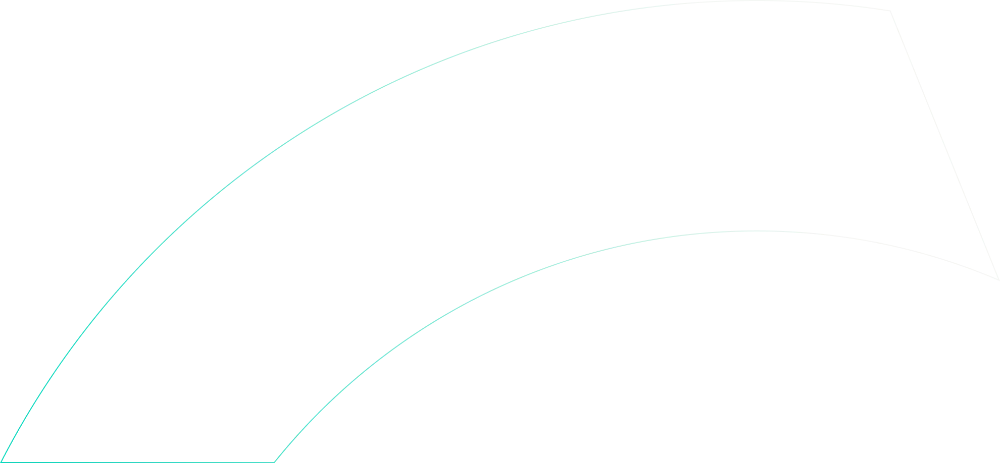 Abstract curved blue lines forming a segmented arc on a transparent background.