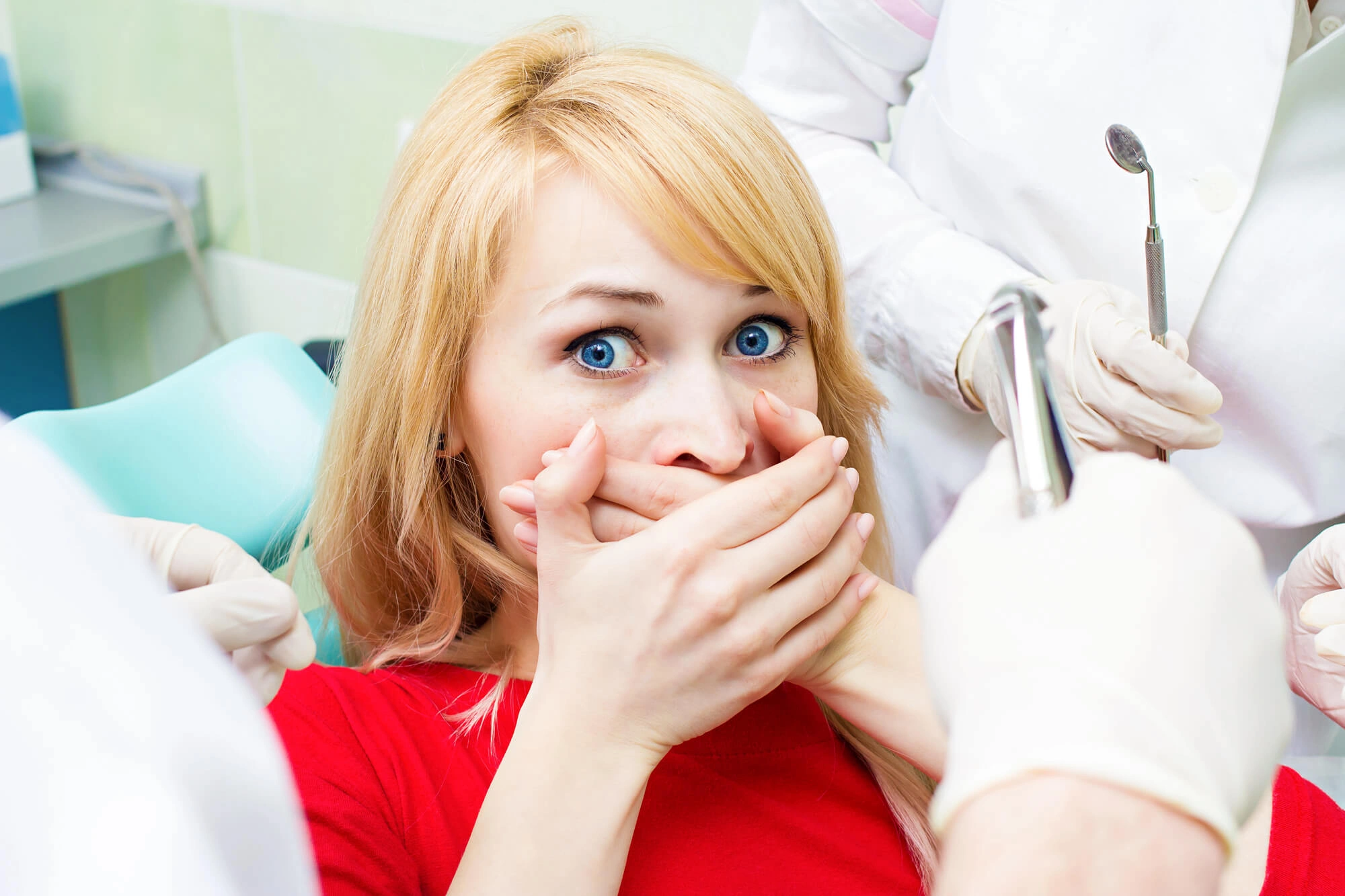 anxious woman needing the right Dentist in Georgetown KY