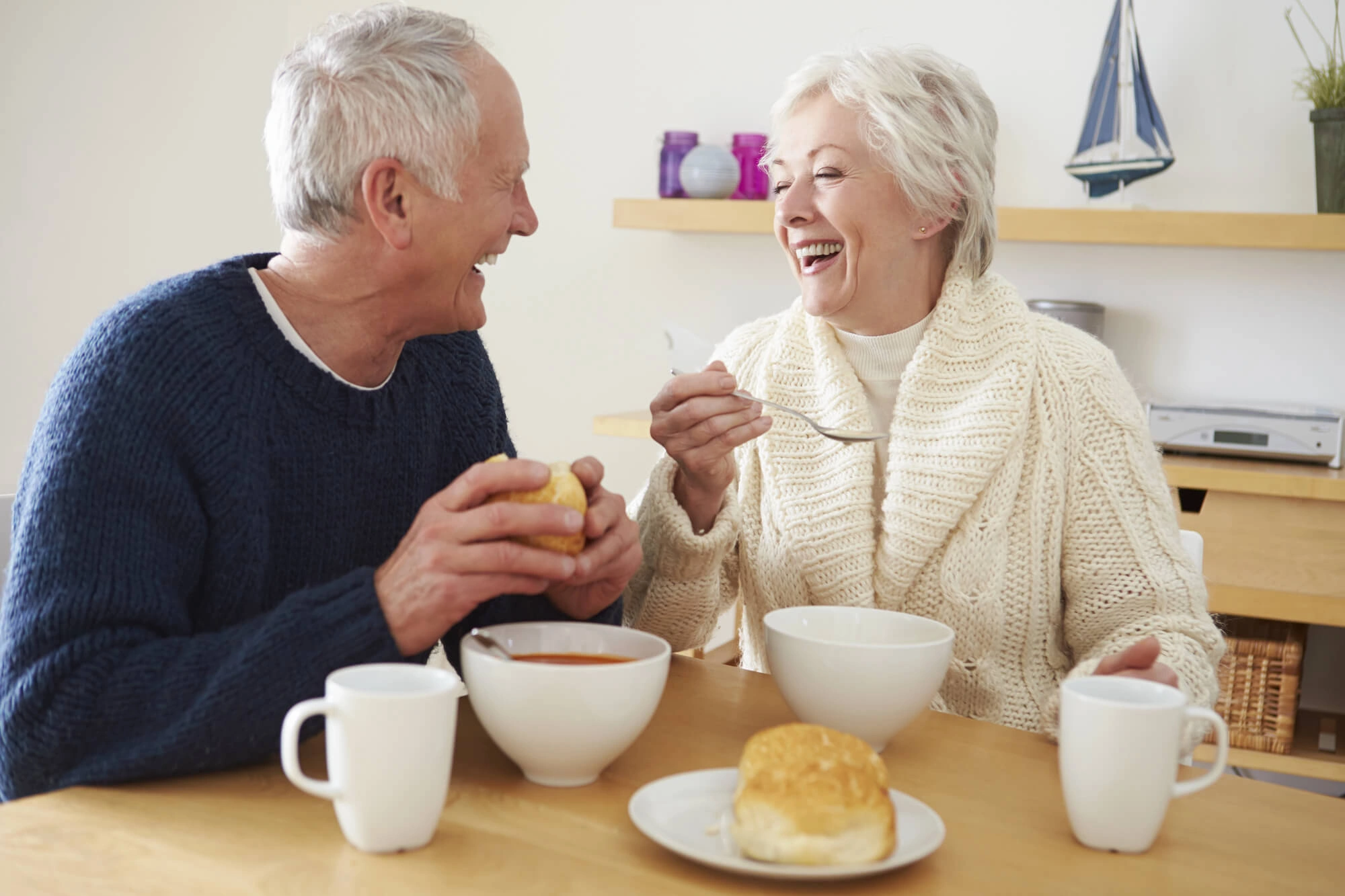 eating soft food with Same Day Dentures in Lexington KY