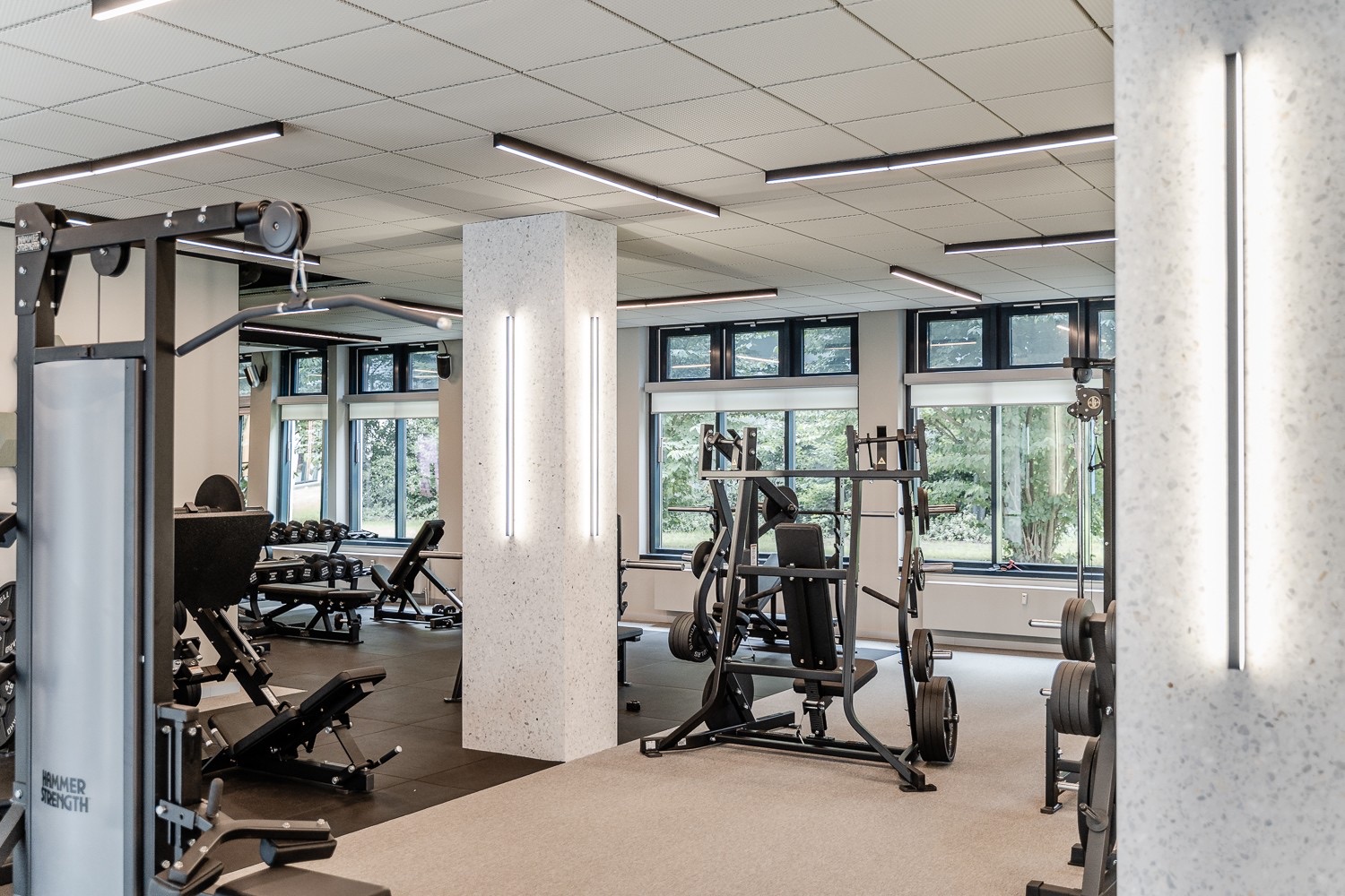 Trainingsfläche im SŌRE Health Club am Mittelweg 41b