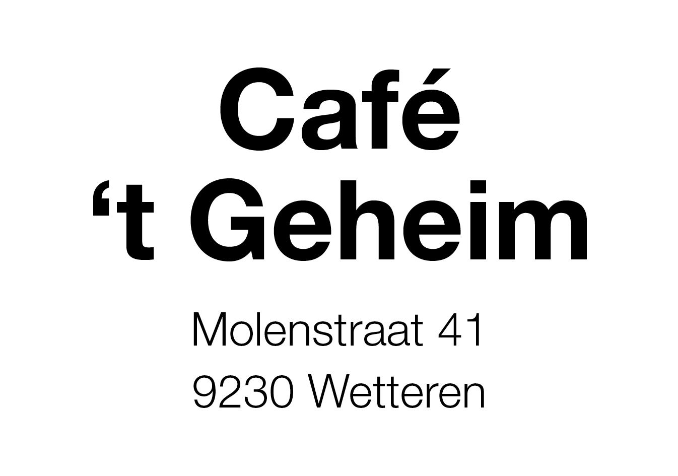 Logo Café 't Geheim Wetteren
