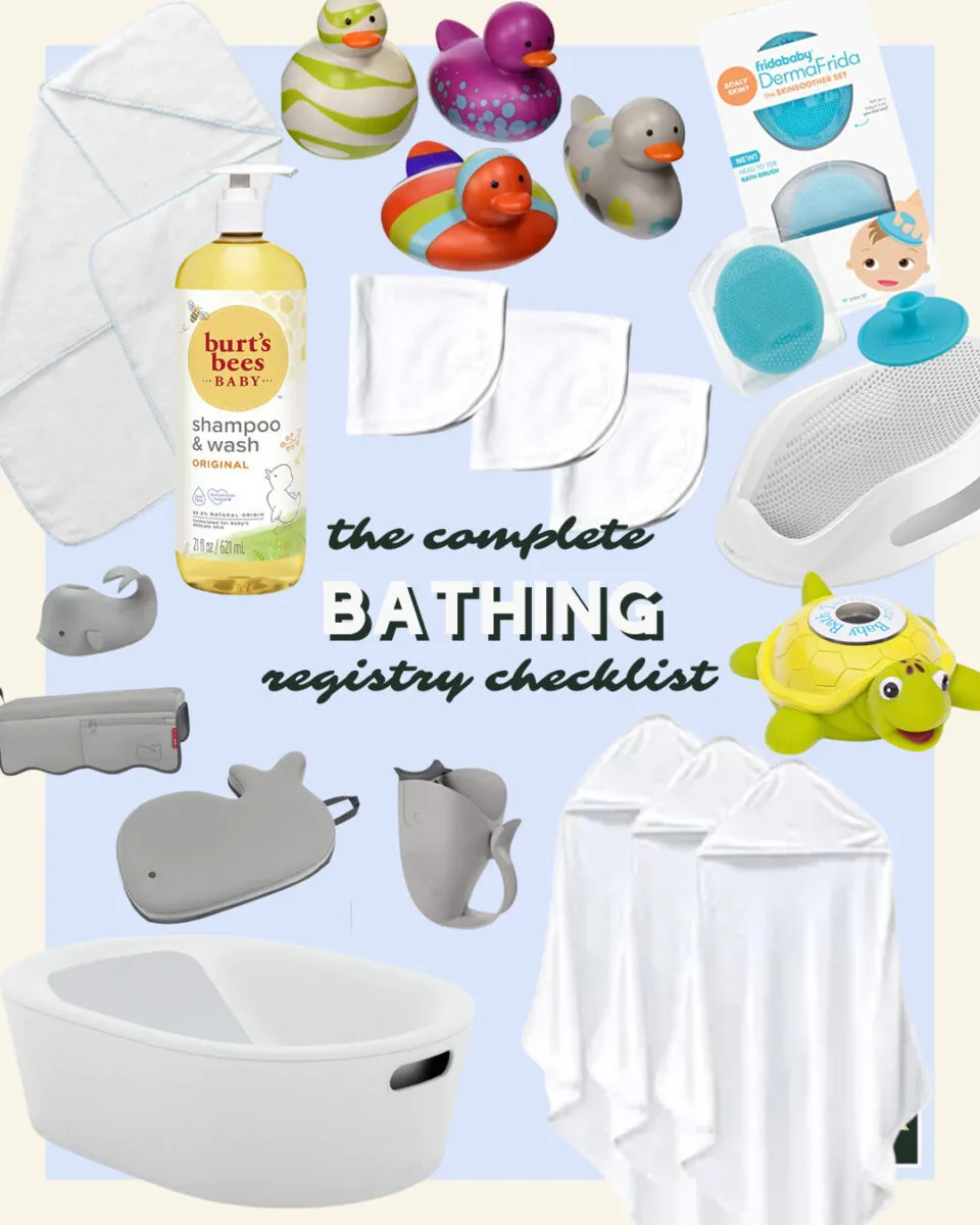 Baby Bathing Registry Checklist