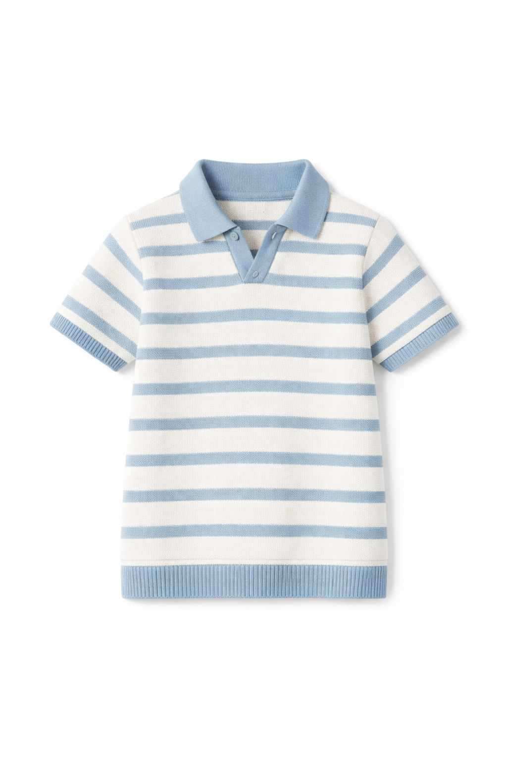 short sleeve striped polo