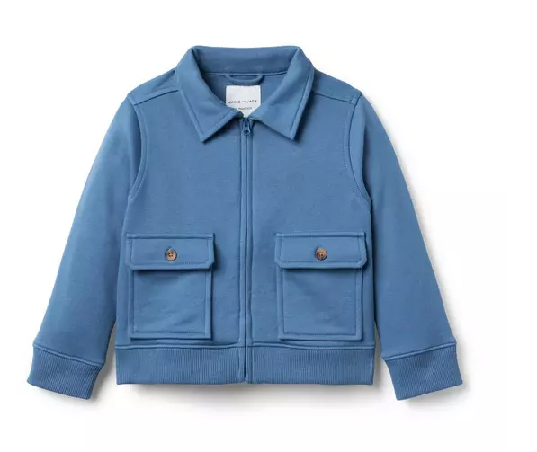 french terry chore jacket