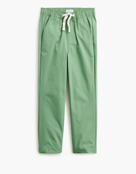 green pull on pants