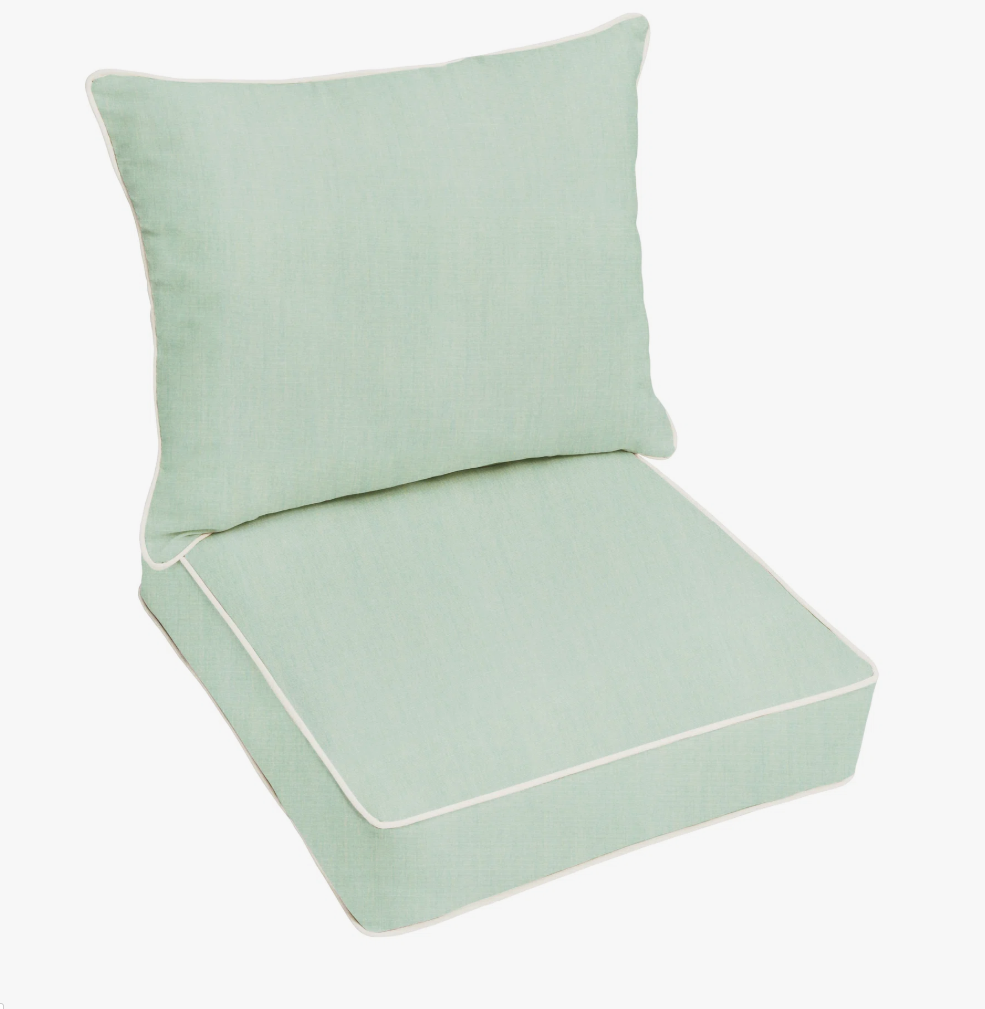 sage green patio cushions
