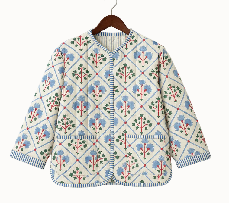 charlotte jacket in garden trellis