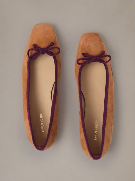 Suede Ballet Flats