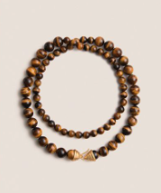 Tiger’s Eye Double Strand Celine Necklace