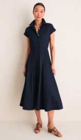 Navy Caterina Shirt Dress