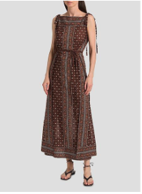 Amarante Shell-Print Cotton Maxi Dress