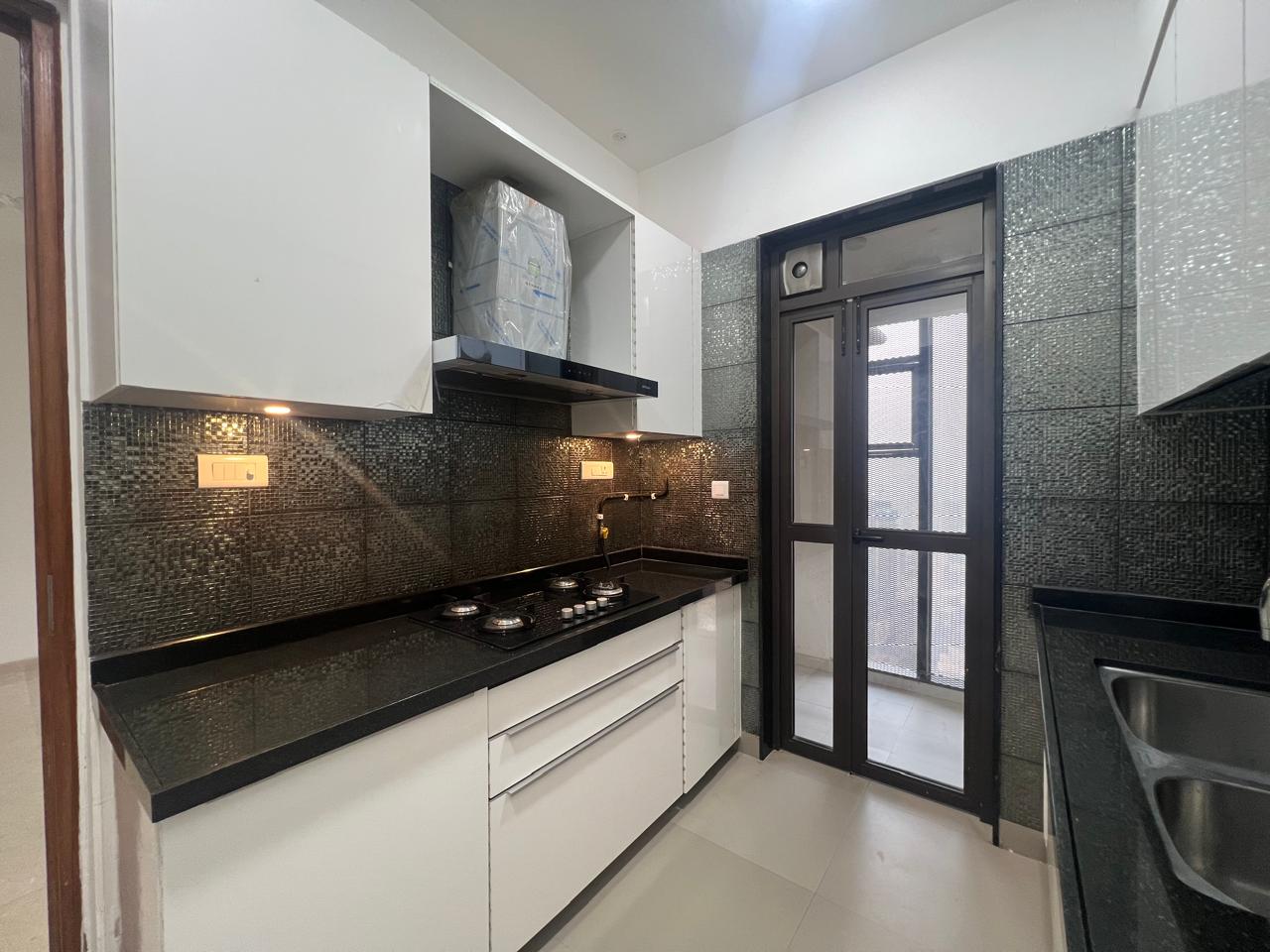 Living area of the 2 BHK apartment at Lodha Park, Worli, Mumbai
