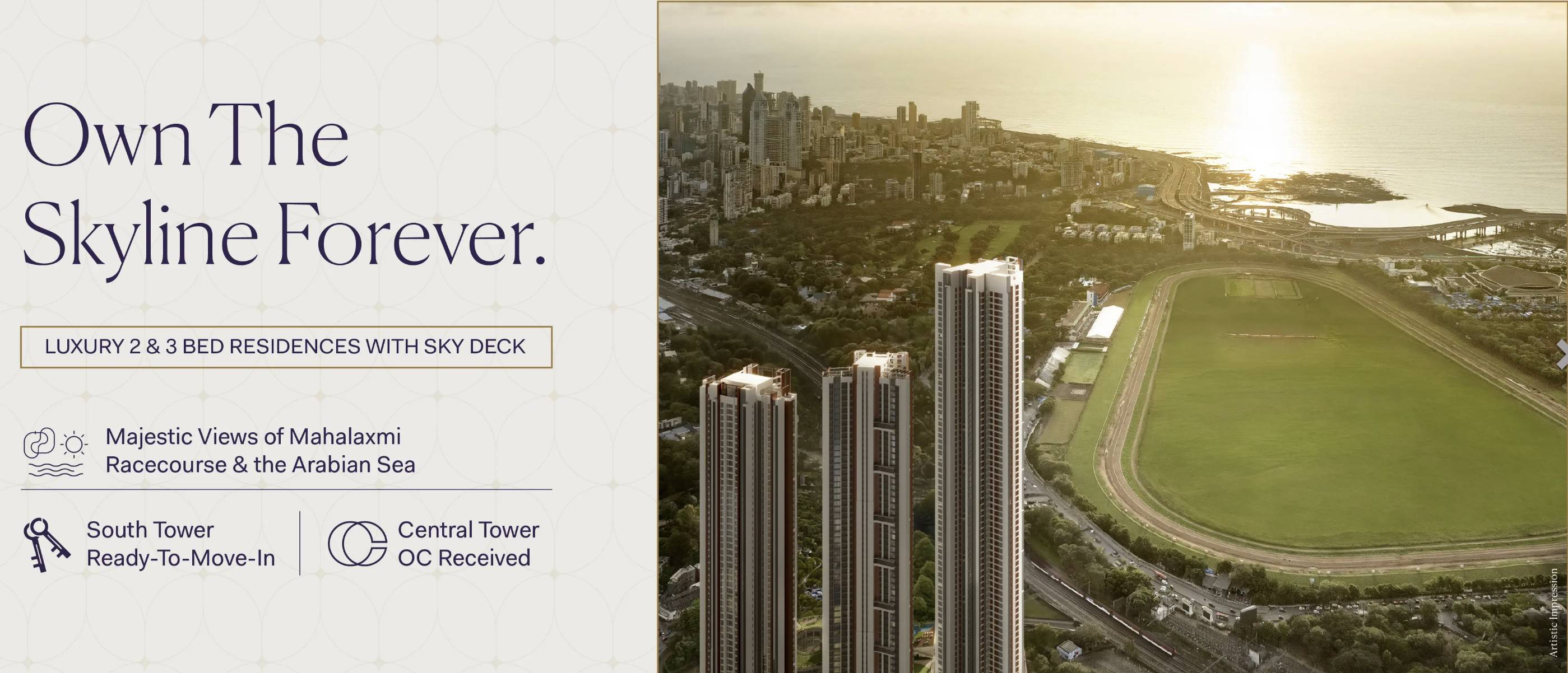 Piramal Mahalaxmi residential towers in South Mumbai