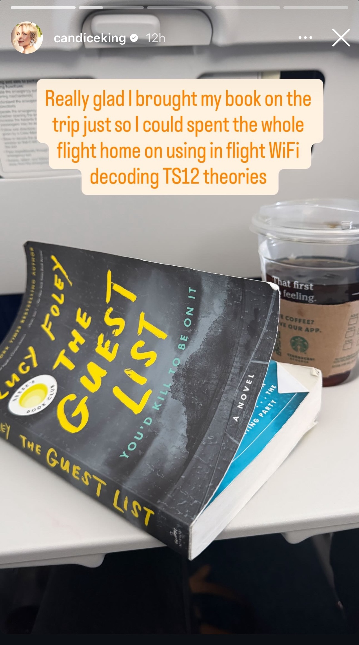 Candice King reading The Guest List