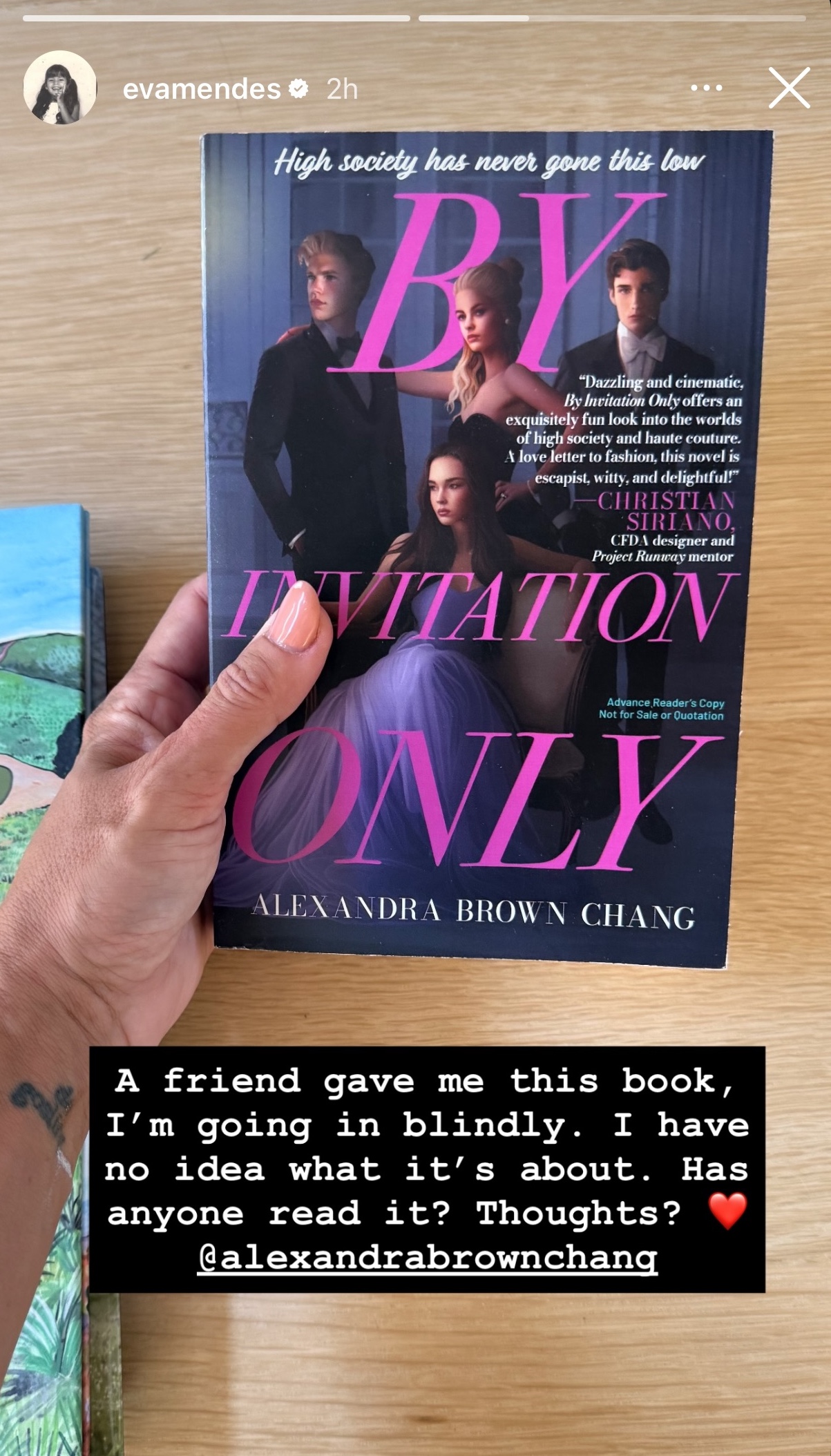 Eva Mendes Reading By Invitation Only